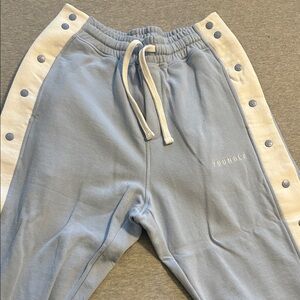 YoungLA Sky Blue Joggers with White Accents